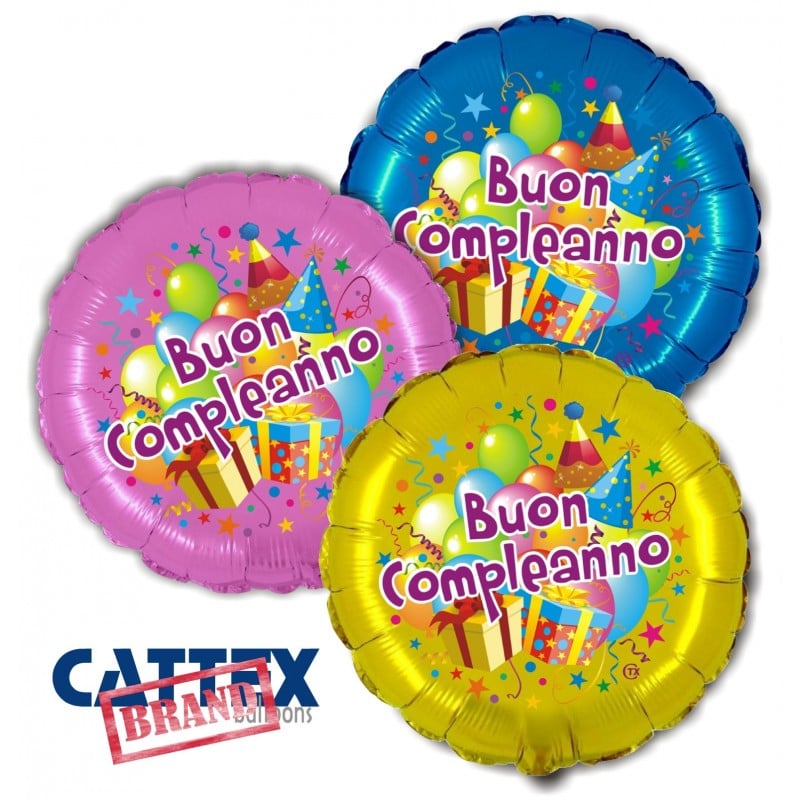 SPARACORIANDOLI MESSAGGIO AUGURI BUON COMPLEANNO 40cm FESTA 18 PARTY EUR  4,80 - PicClick IT