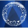 Palloncini amore - cuoricini deco-bubble (24”)