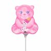 Palloncini nascita Orsetto Bimba MiniShape (9”)